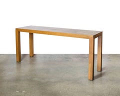 Lane Burl Wood and Oak Parsons Sofa or Hall Table