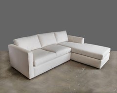 Custom New ‘L’ Shape Two-Piece Sectional in Knoll Fabric