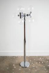Atomic Chrome Nine-Light Floor Lamp by Robert Sonneman