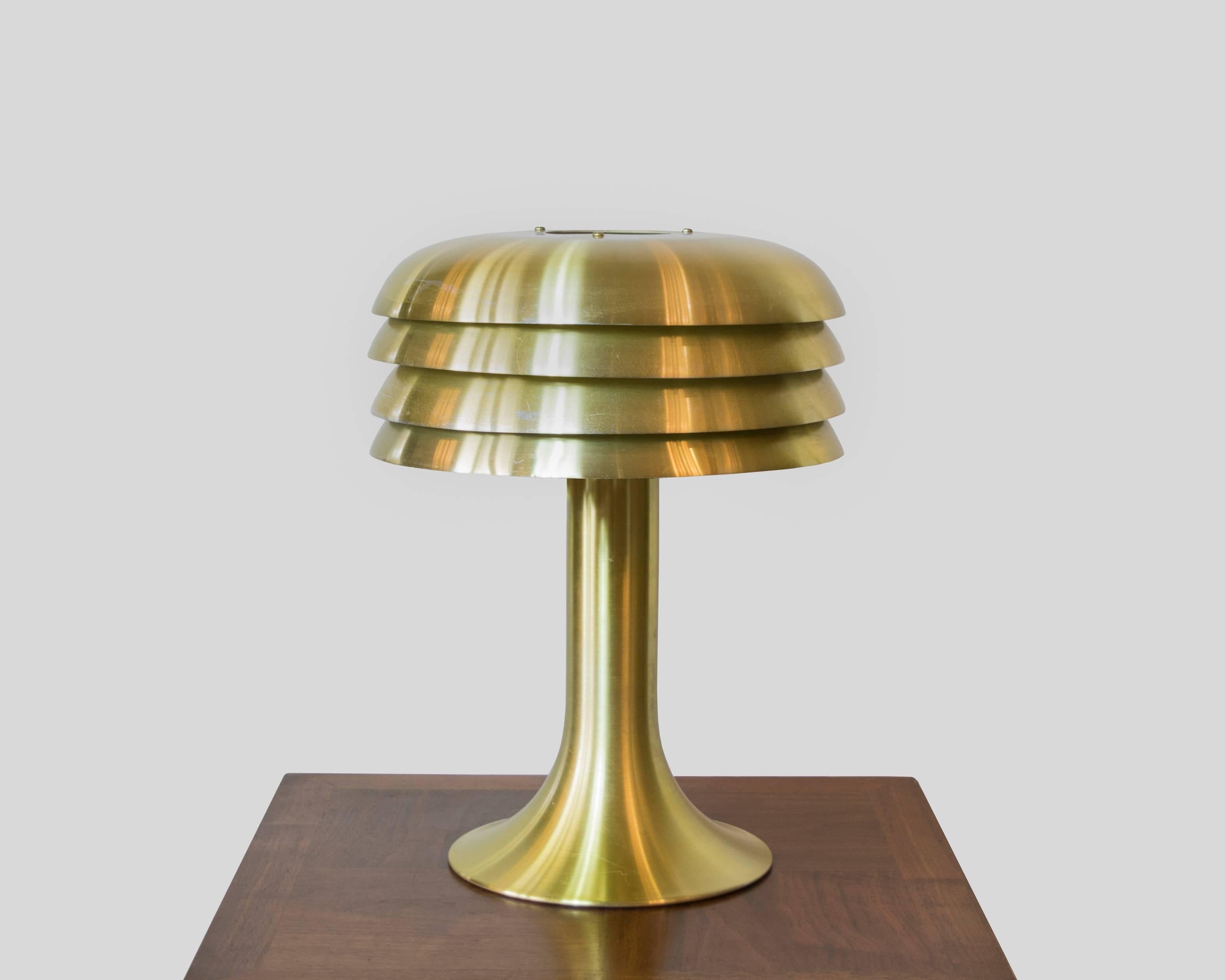 Rare pair of table lamps designed and produced by Hans-Agne Jakobbson in the 1950s.