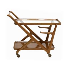 Italian 1950s Bar Cart Designed by Cesare Lacca for Cassina