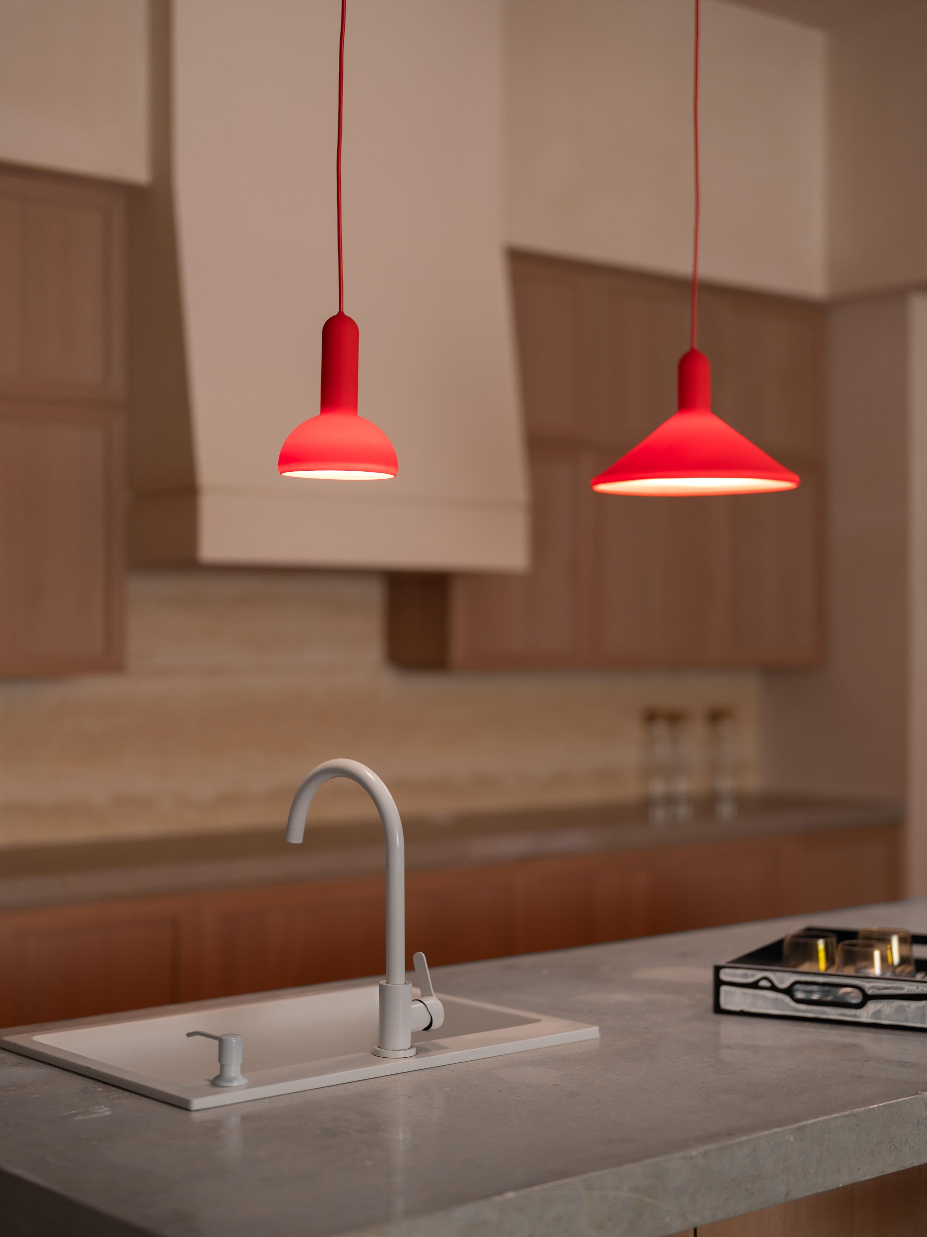 Torch Light Pendant S1 Cone Ø150 Black By Established & Sons Sylvain Willenz For Sale 1