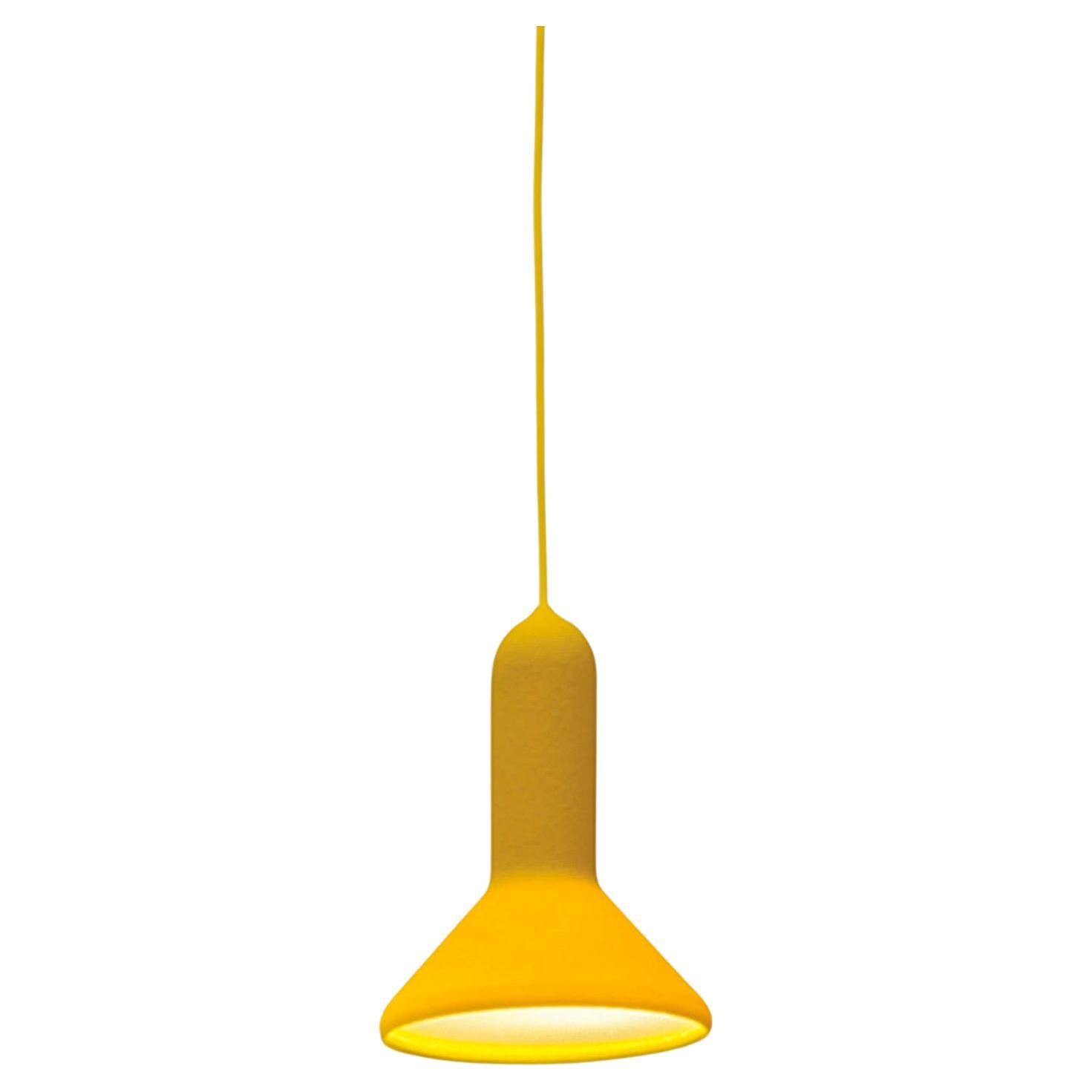 Torch Light Pendant S1 Cone Ø150 Yellow By Established & Sons Sylvain Willenz