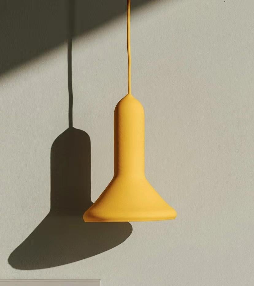 Antorcha Luz Colgante S1 Cono Ø150 Amarillo By Established & Sons Sylvain Willenz Silicona en venta