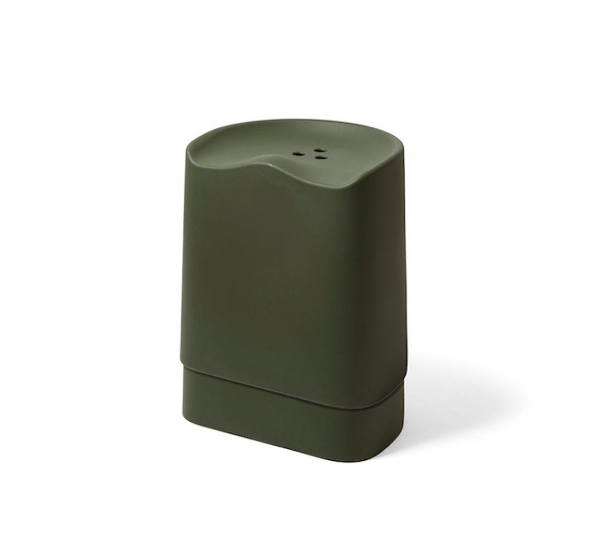 Butt is a vibrant, versatile stool that can be used indoors and outdoors thanks to its UV-stable plastic, which was originally developed for marine use. 

THE DESIGNER
Estd by Established & Sons is the own-labelled collection of purposeful furniture