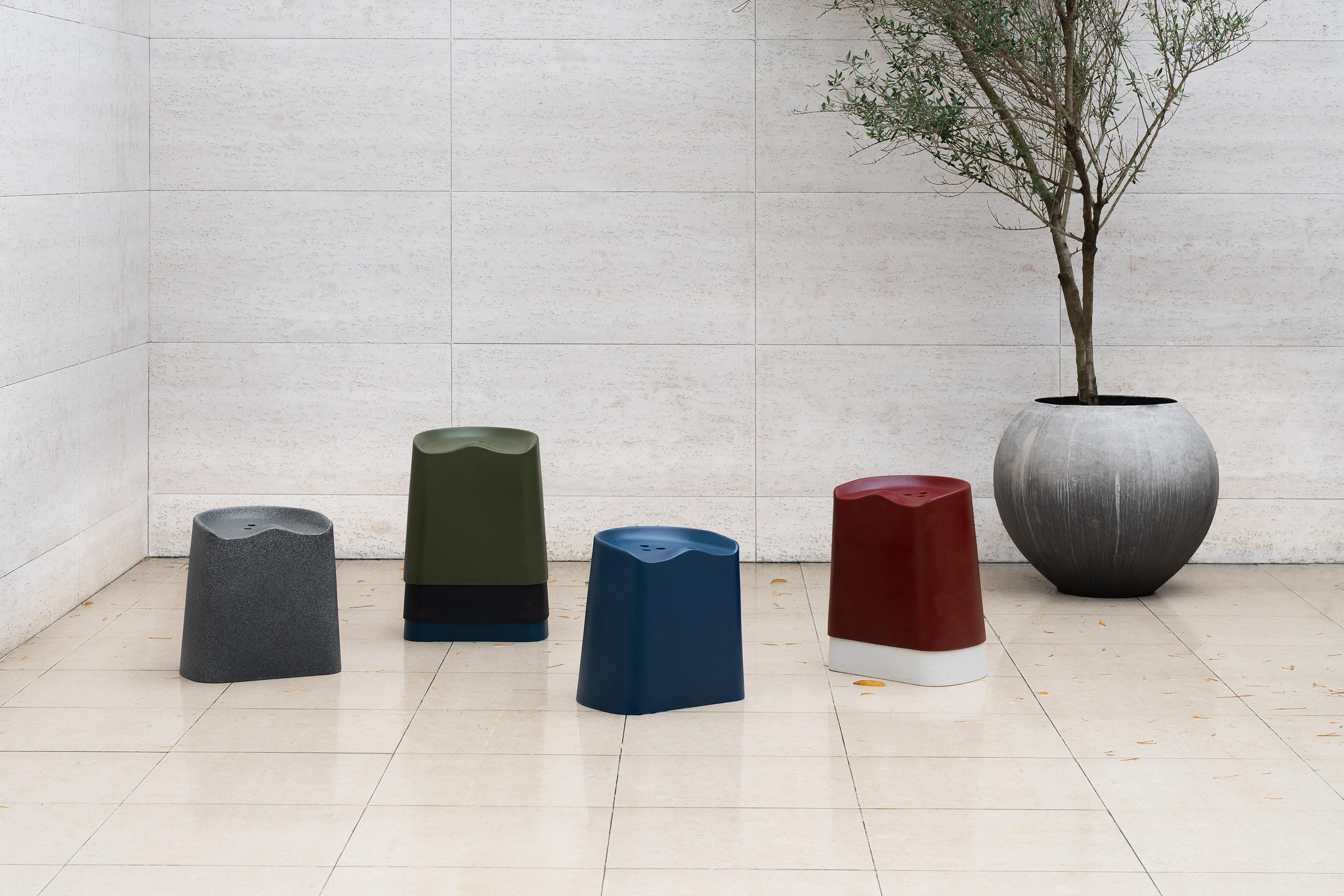 Butt Stools, Sh490, Set Of Two, White, By Established & Sons In New Condition For Sale In Beverly Hills, CA
