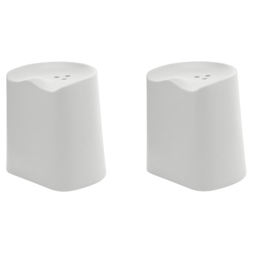 Butt Stools, Sh490, Set Of Two, White, By Established & Sons
