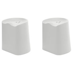 Butt Stools, Sh490, Set Of Two, White, By Established & Sons