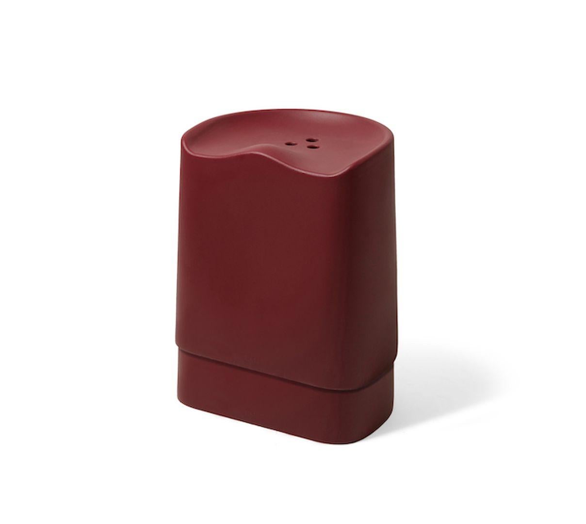 Butt is a vibrant, versatile stool that can be used indoors and outdoors thanks to its UV-stable plastic, which was originally developed for marine use. 

THE DESIGNER
Estd by Established & Sons is the own-labelled collection of purposeful furniture