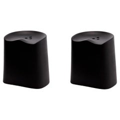 Butt Stools, Sh490, Set Of Two, Black, By Established & Sons