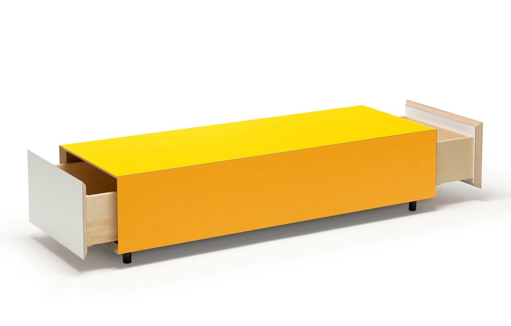 Contemporary Bloc L1200 With 2 Drawers Red Established & Sons Pauline Deltour For Sale