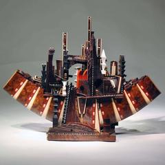 Ark #4 Unique Mix-Wood Sculpture by Po Shun Leong