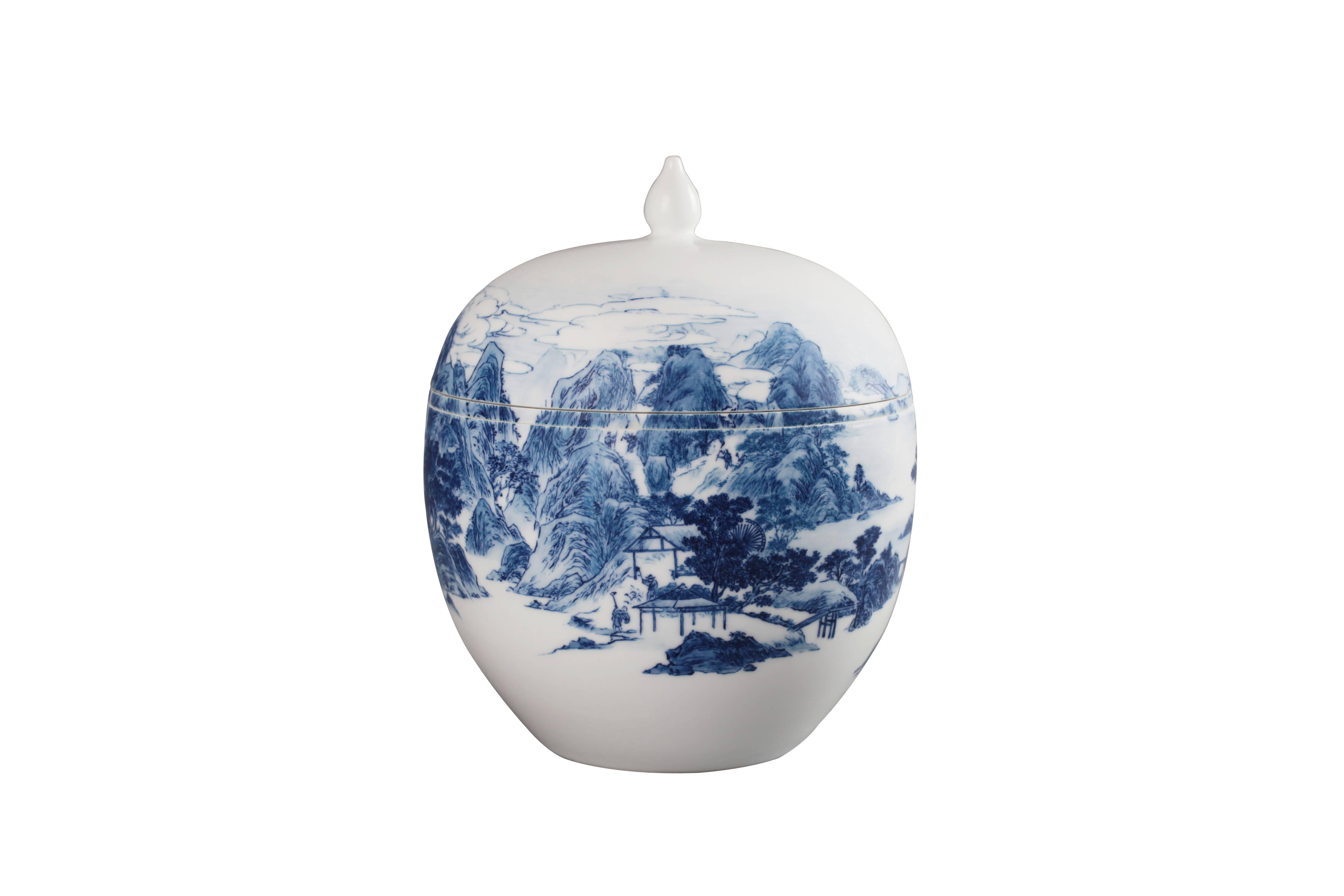 Contemporary The Kaolin Mines #1 Porcelain Bowl by Zhenhan Hao