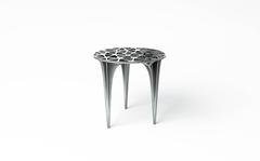 Sedona Small Side Table or Side Stool Polished or Brushed Stainless Steel