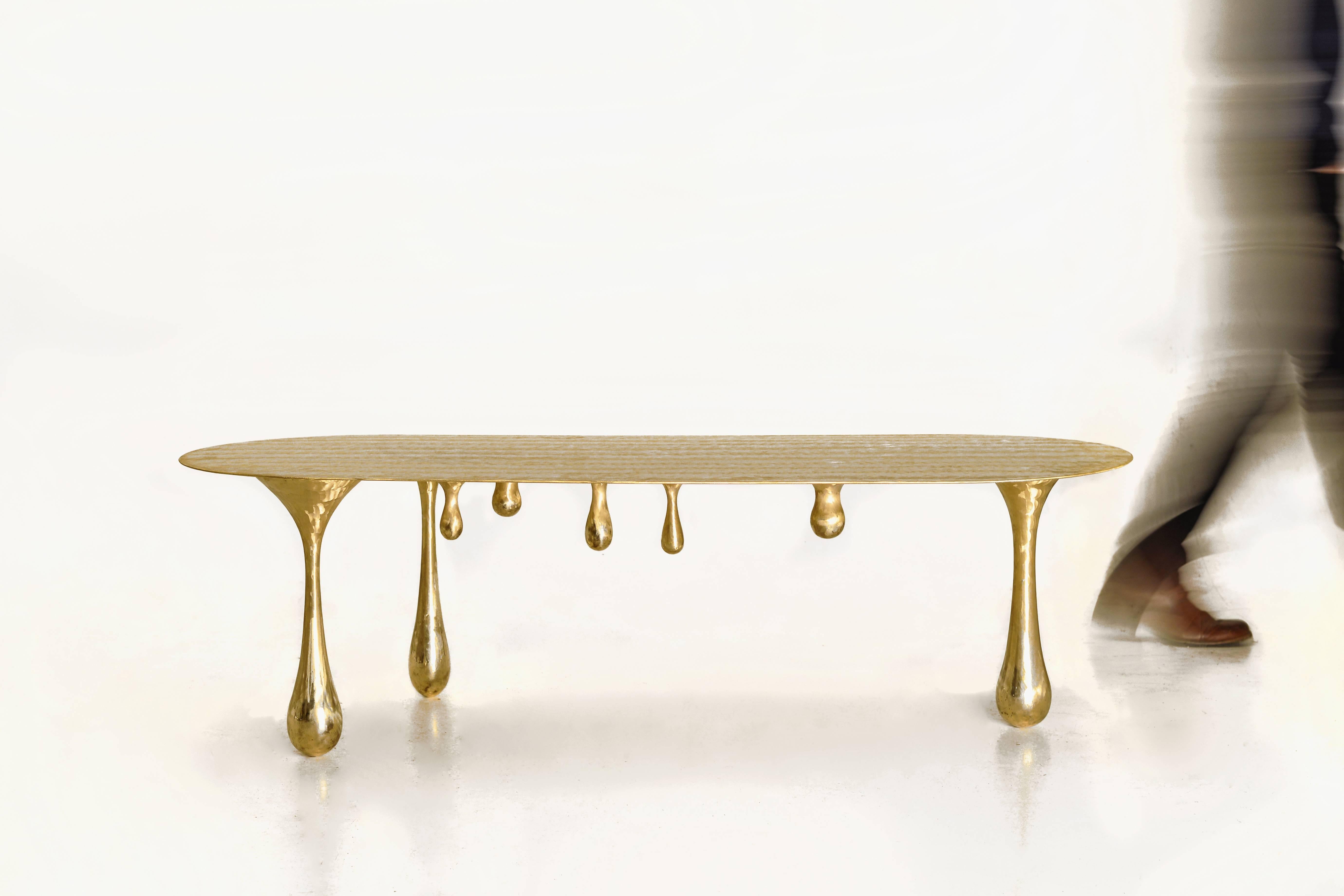 The table comes in 2 designs. The only difference is the table top, one is zigzag shape (images attached), the other one is oval flat surface.

Tan’s practice, since graduating from the China Academy of Art, has been focused on the ancient technique