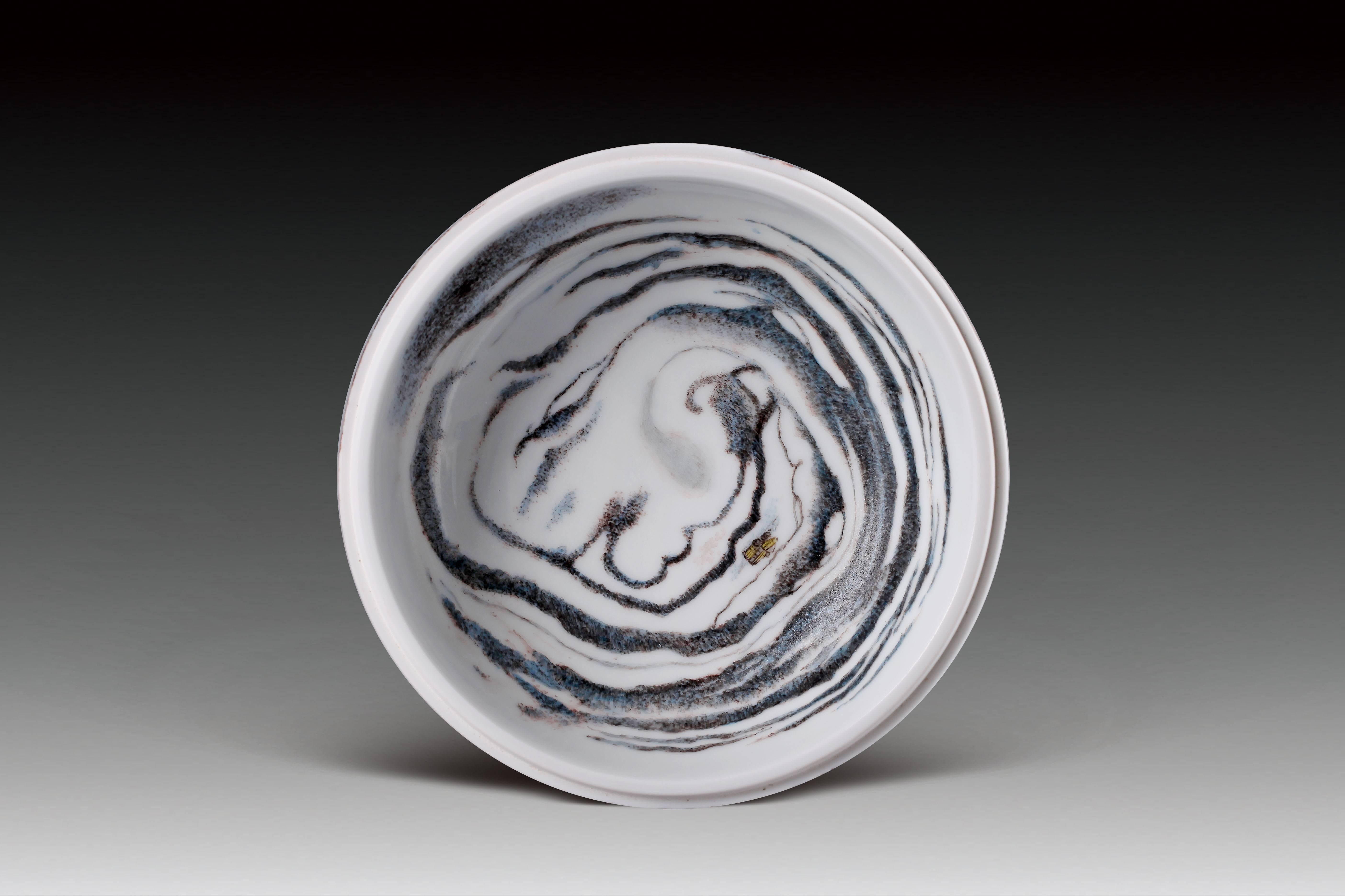 Chinese Kaolin Mines #4 Porcelain Bowl by Zhenhan Hao
