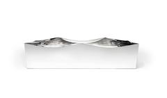 Wave Bench Indoor Outdoor in Mirror Finish Stainless Steel by Zhoujie Zhang