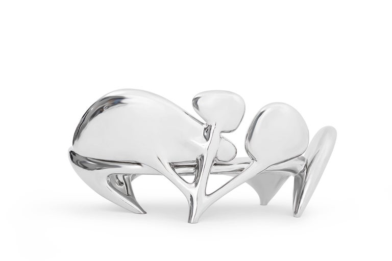 Lotus Sofa Polished Stainless Steel by Zhipeng Tan For Sale 1