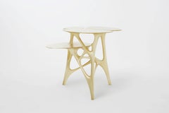 Lotus Small Side Table or End Table Brass by Zhipeng Tan