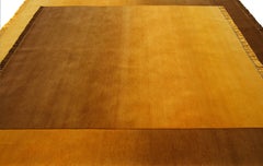 The Eclipse Lo, Teppich und Wandteppich Nepal Hochlandwolle und Baumwolle Gelb