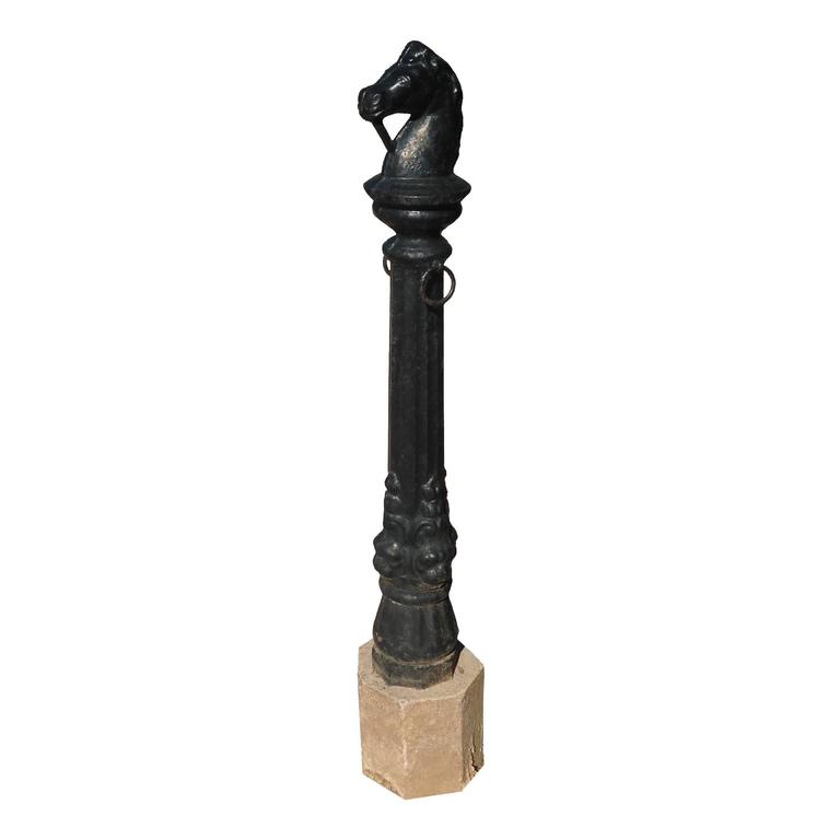 Cast Iron Horse Head Hitching Post at 1stDibs cast iron horse