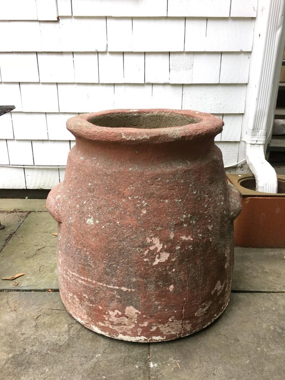 Pair of Cement Garden Pots by E.E. Soderholtz, Maine, circa 1920 at 1stDibs