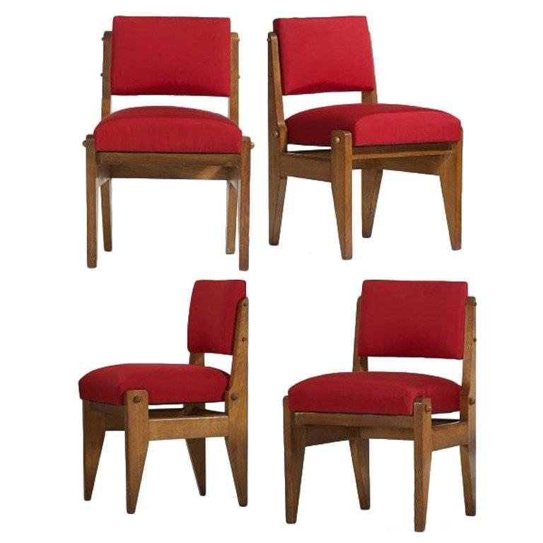 Robert Guillerme and Jacques Chambray Modernist Chairs For Sale