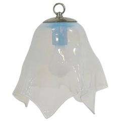 Unique Opaline Glass Handkerchief Pendant Light 3