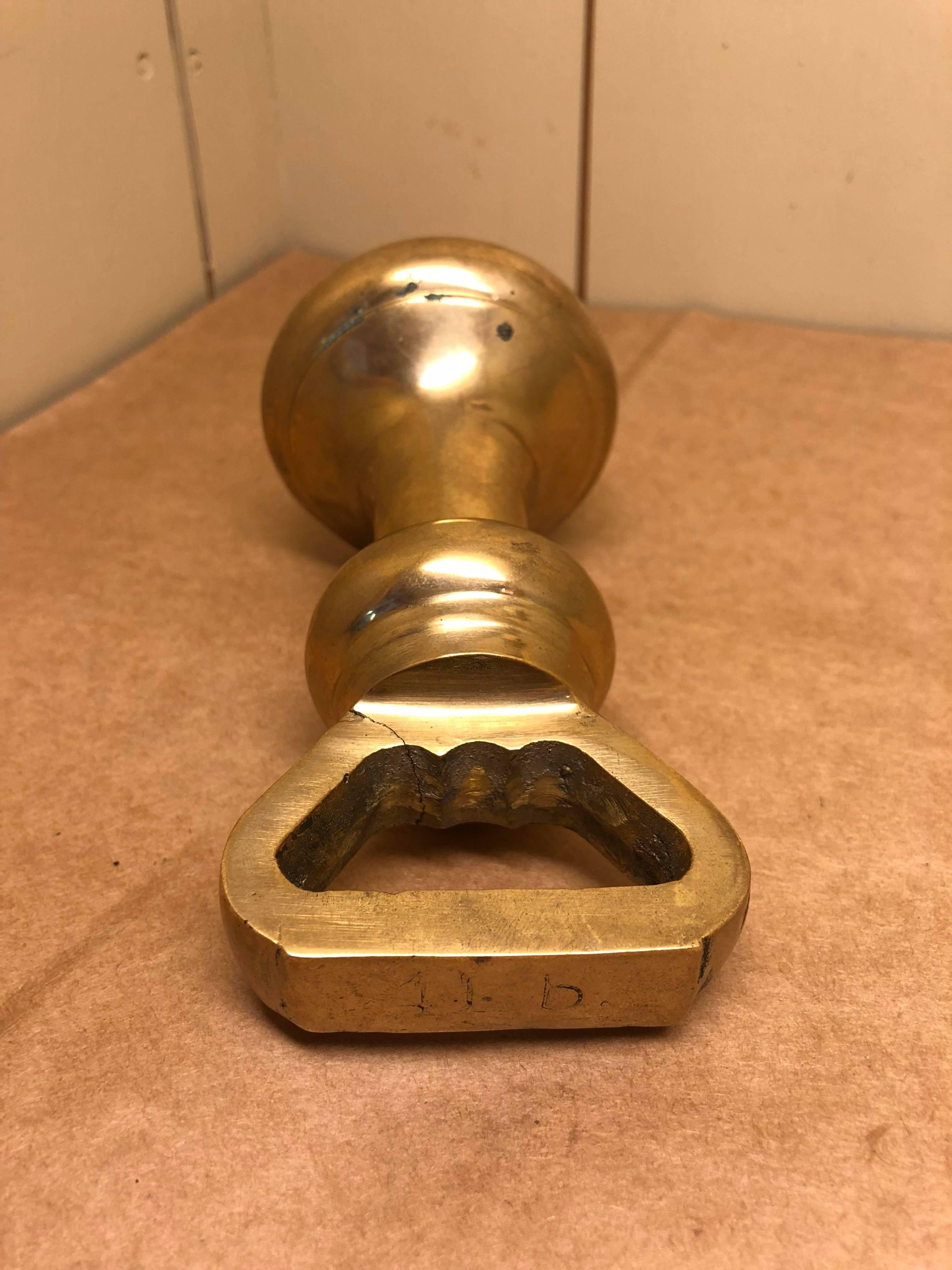19th Century English Brass Weight 1