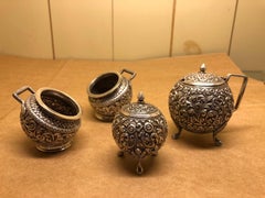 Indian Silver Kutch Cruet Set