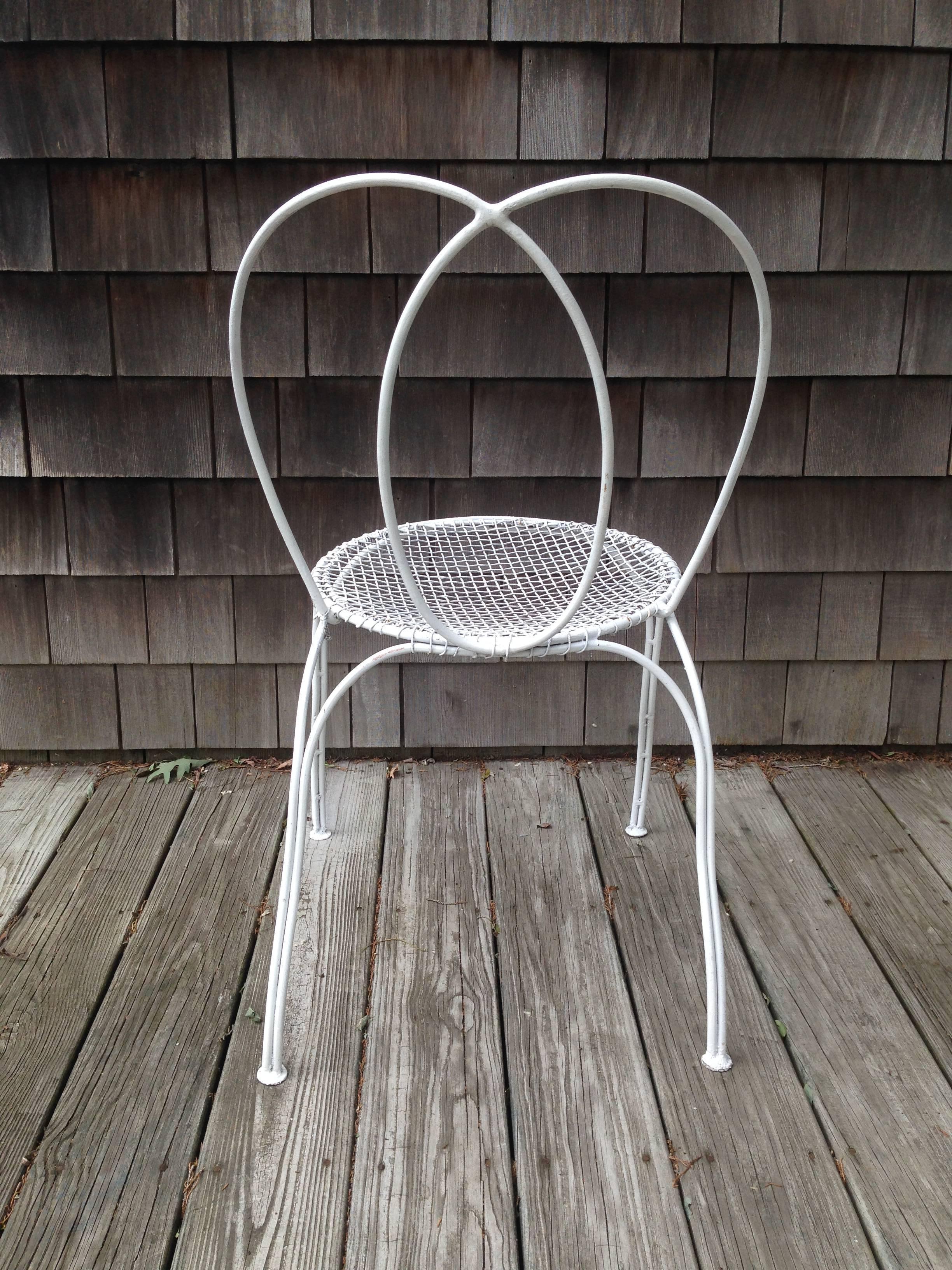 Set of Four 20th Century French Garden Chairs In Excellent Condition For Sale In Southampton, NY