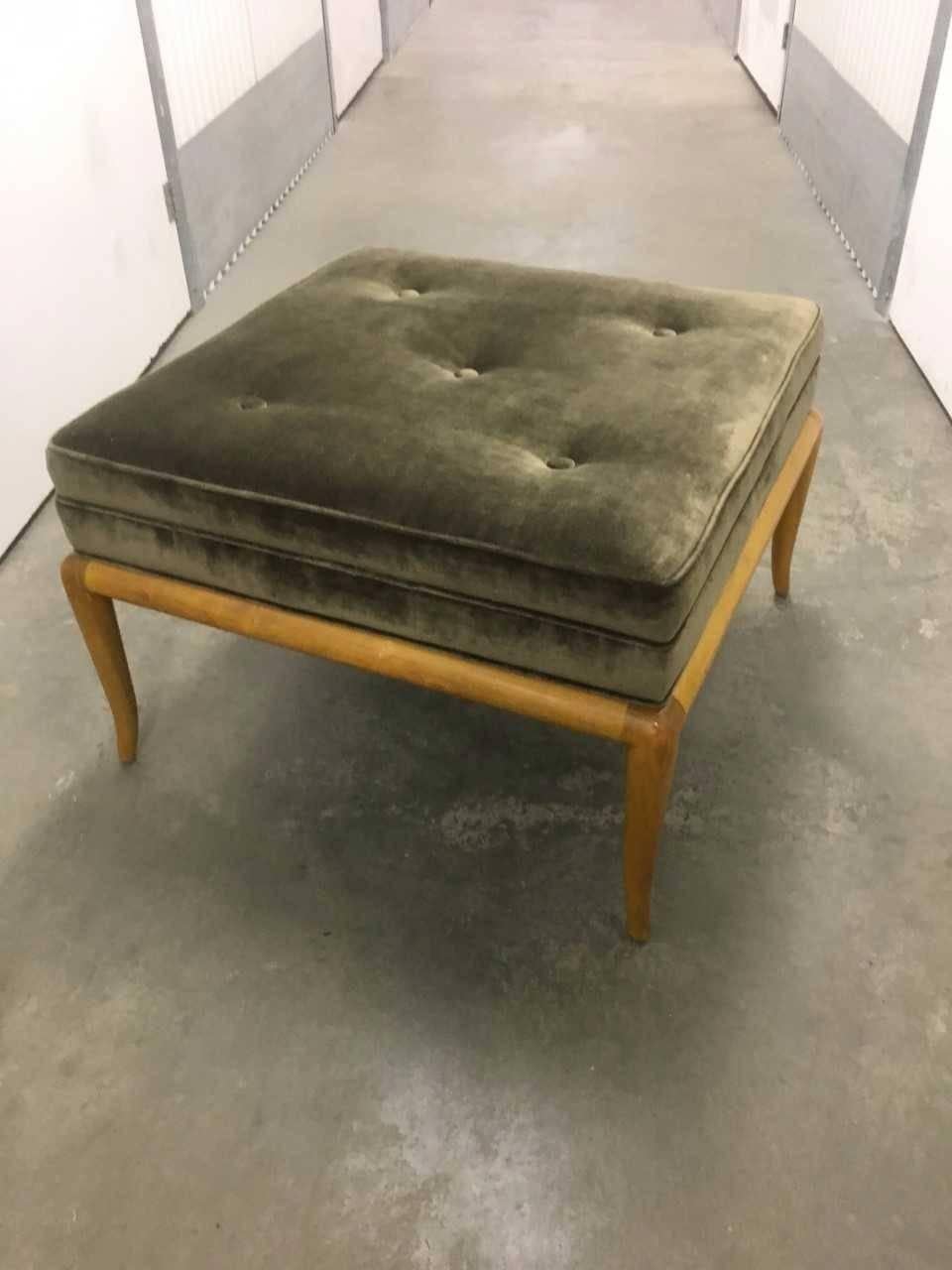 T.H. Robsjohn-Gibbings Ottoman, 1960 In Excellent Condition In Southampton, NY