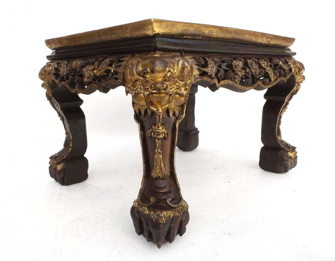 Chinese Export Parcel-Gilt Table In Good Condition For Sale In Southampton, NY