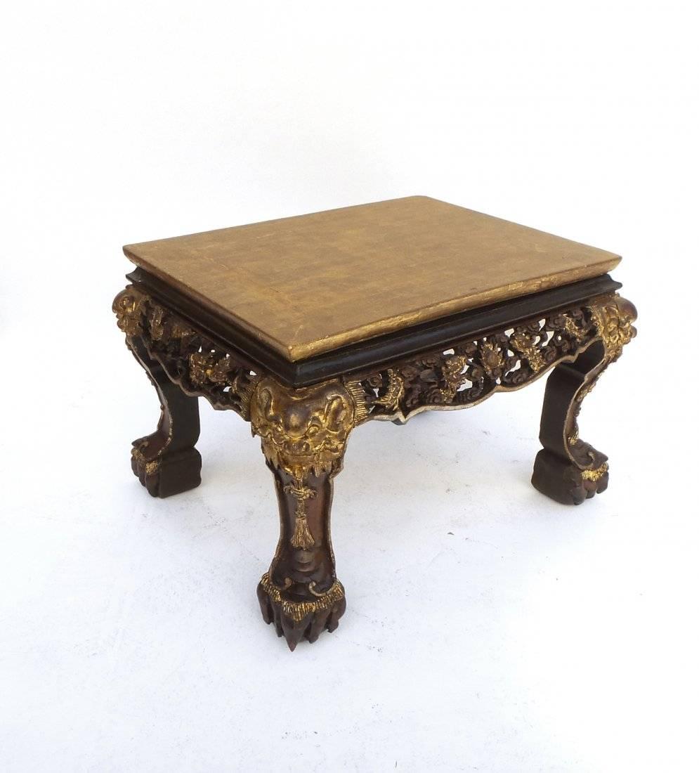 19th Century Chinese Export Parcel-Gilt Table For Sale