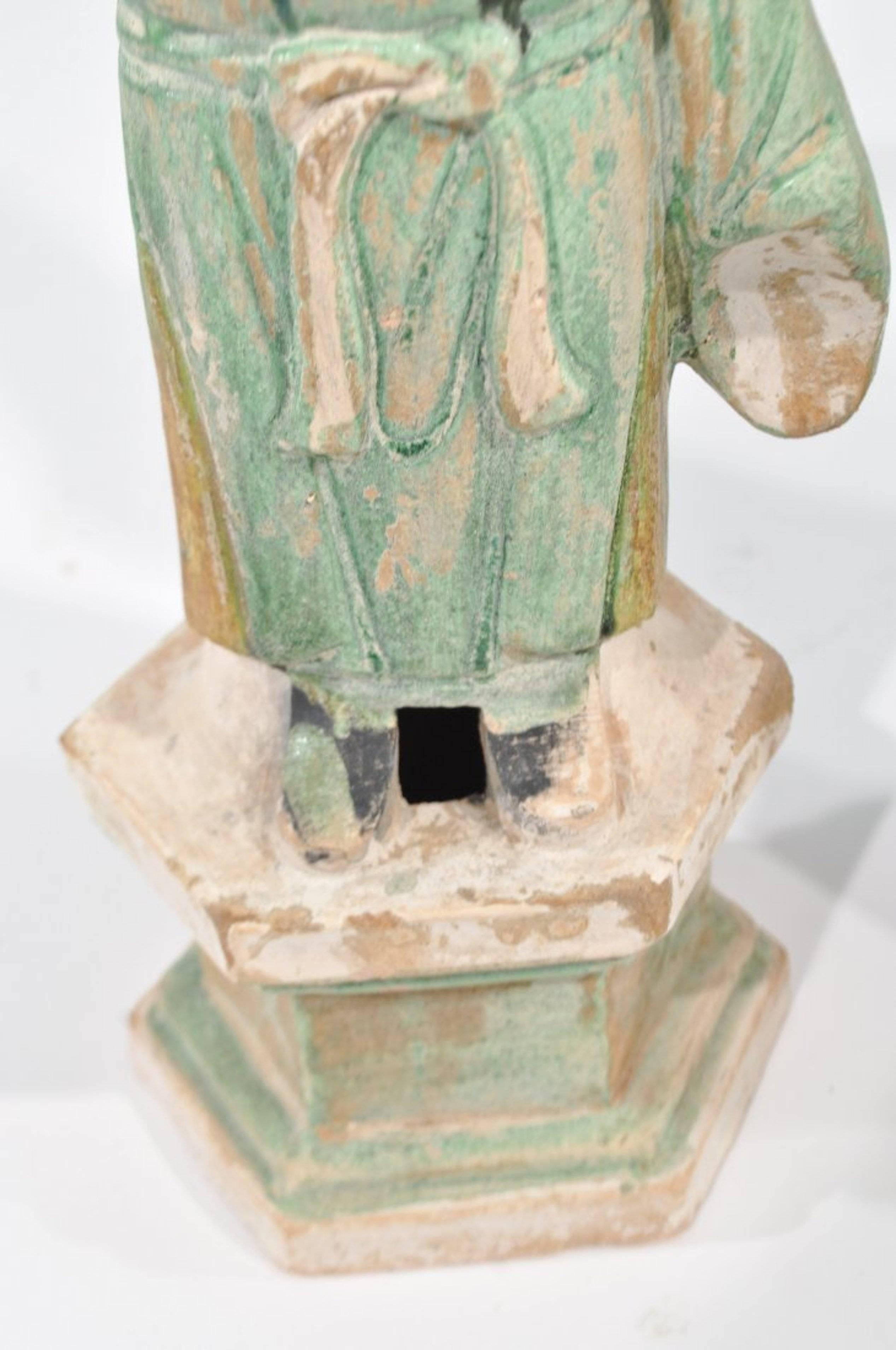 Glazed Chinese Funerary Figures For Sale