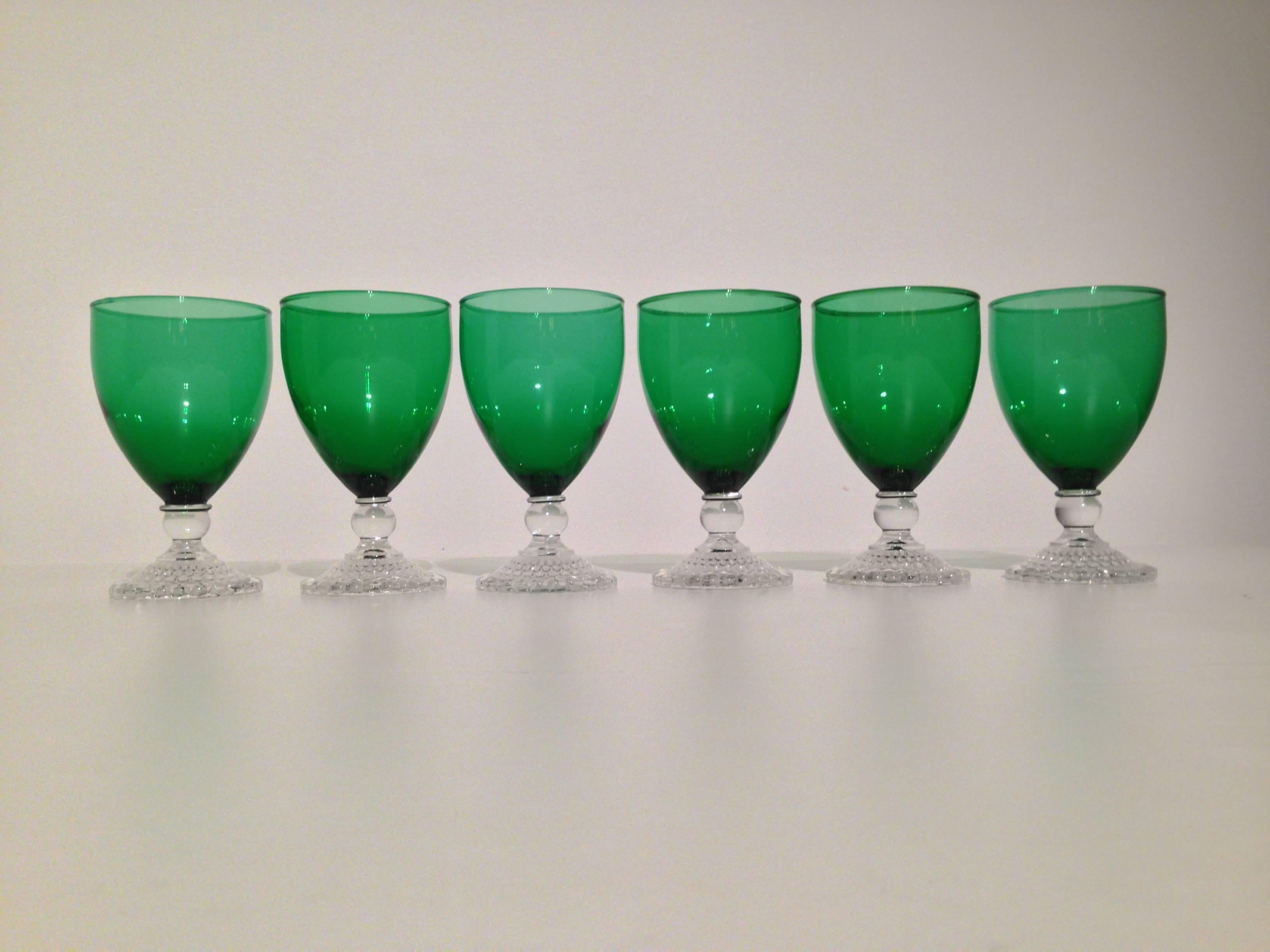 emerald green goblets