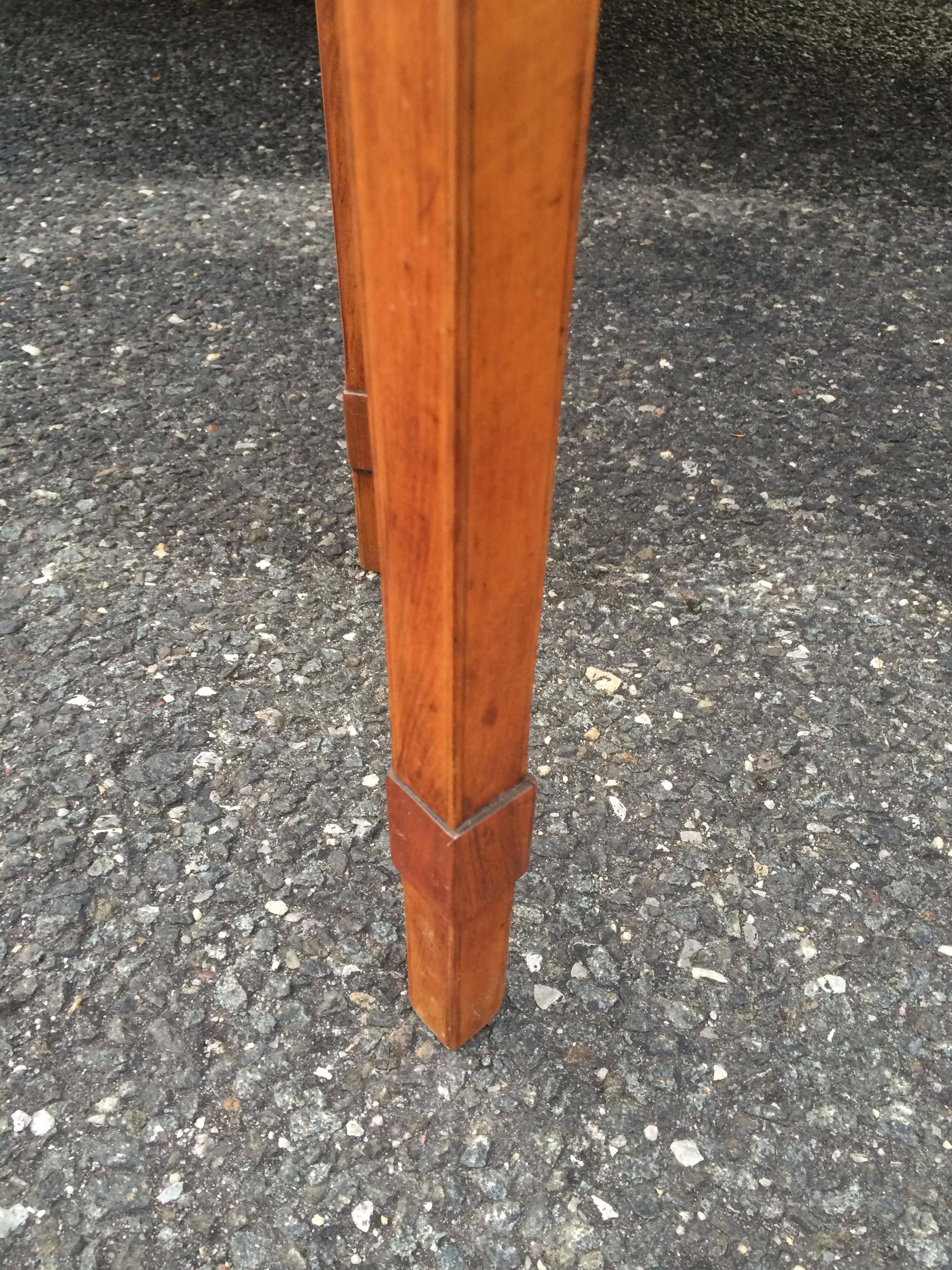 Scandinavian Late 18th Century Inlaid Demilune Pier Table