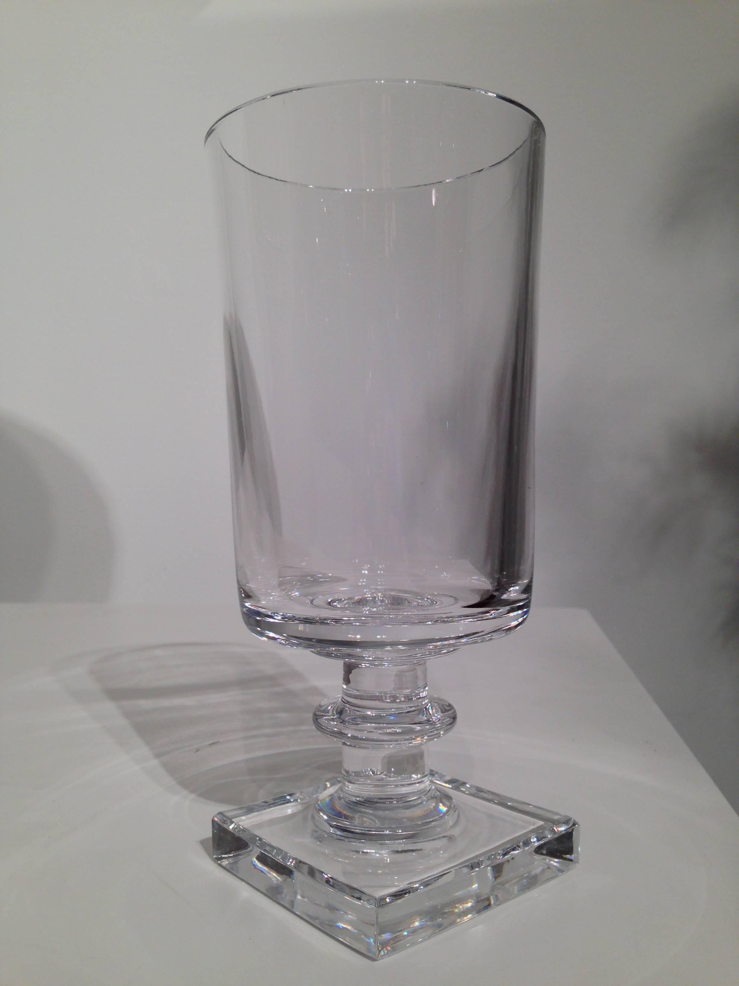 Portuguese Gerald Gulotta Lead Crystal Vase, 1976