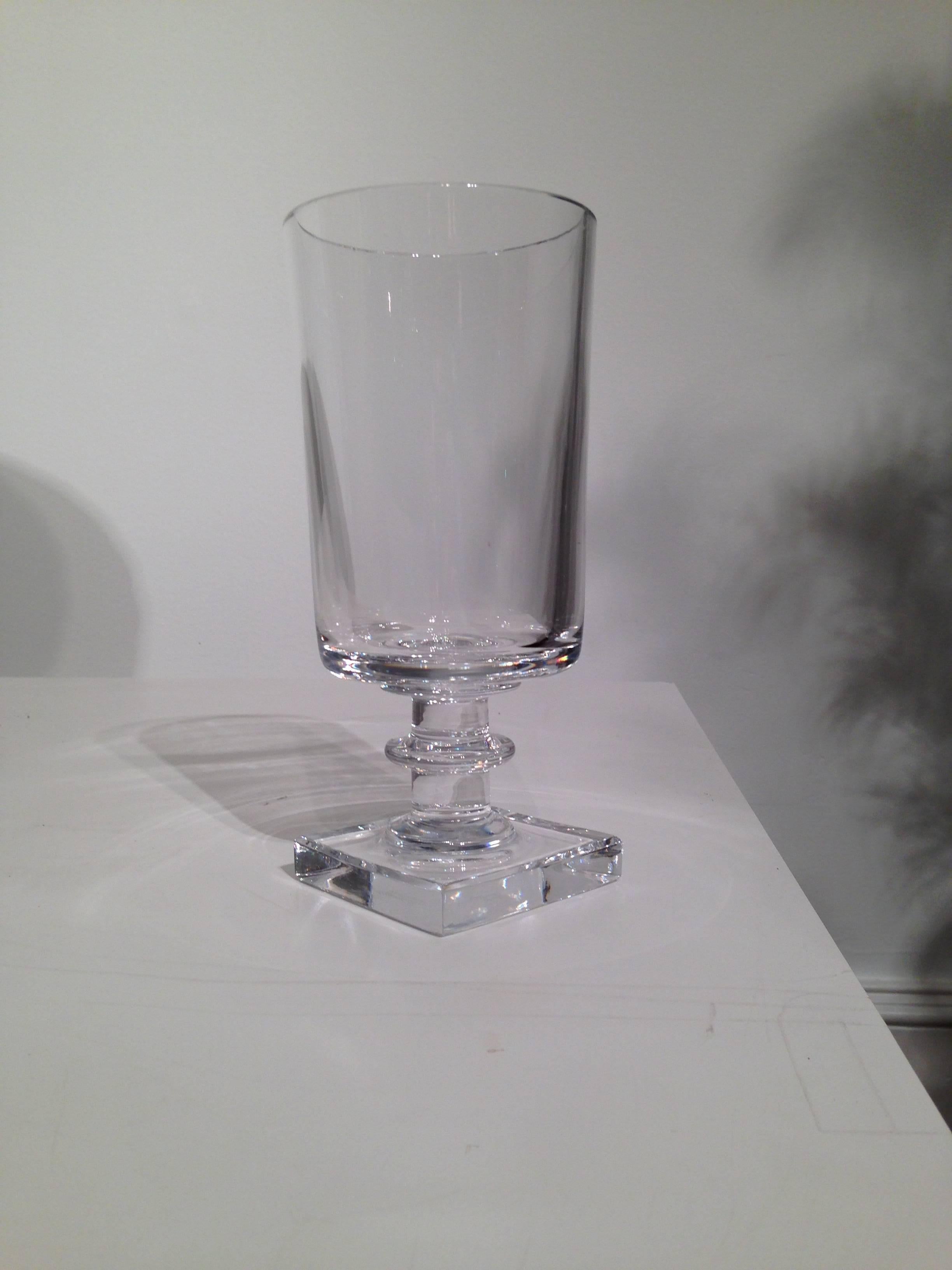 Gerald Gulotta Lead Crystal Vase, 1976 In Excellent Condition In Southampton, NY