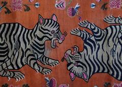 Tibetan Playful Tiger Cub Rug