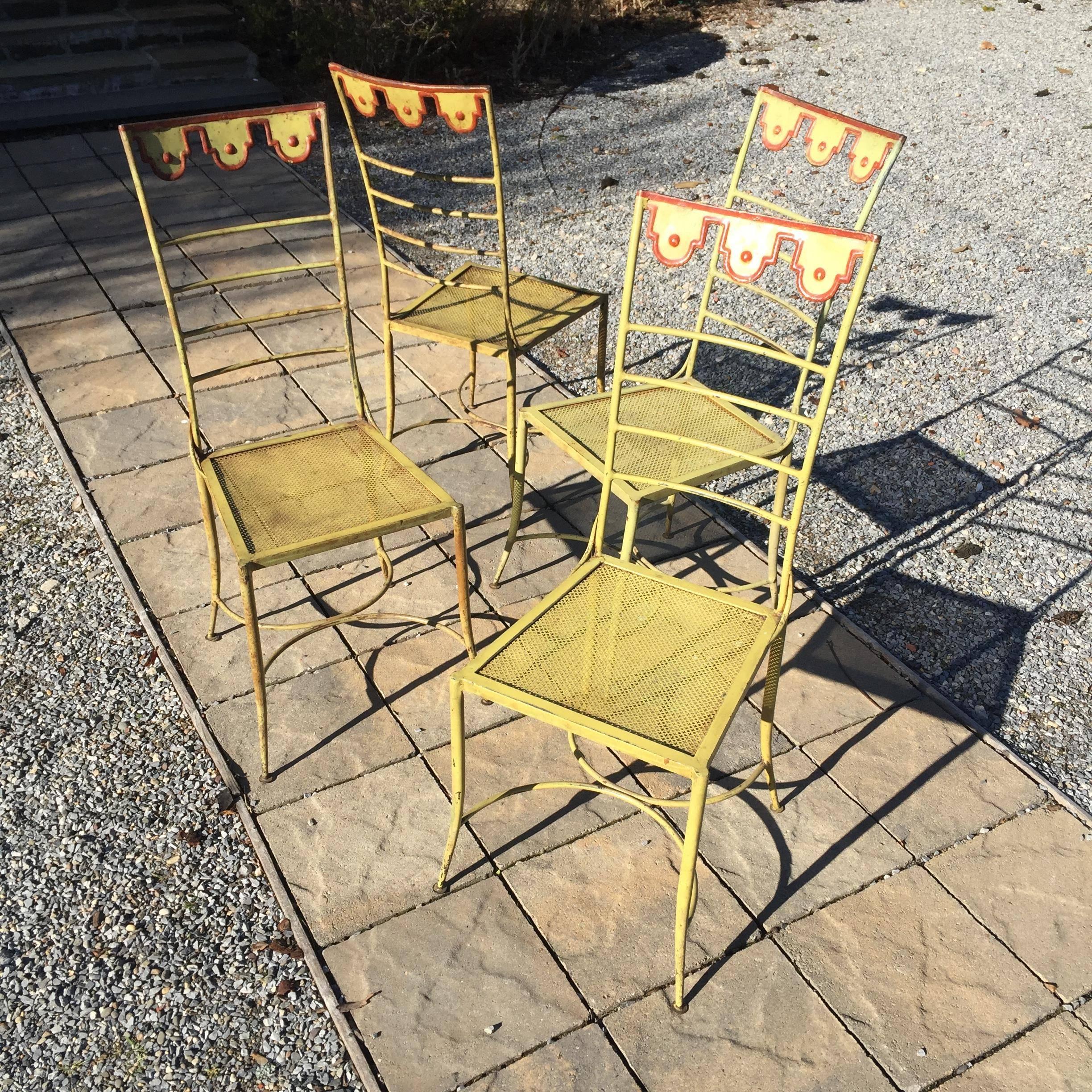 Hollywood Regency Tole Chairs 2