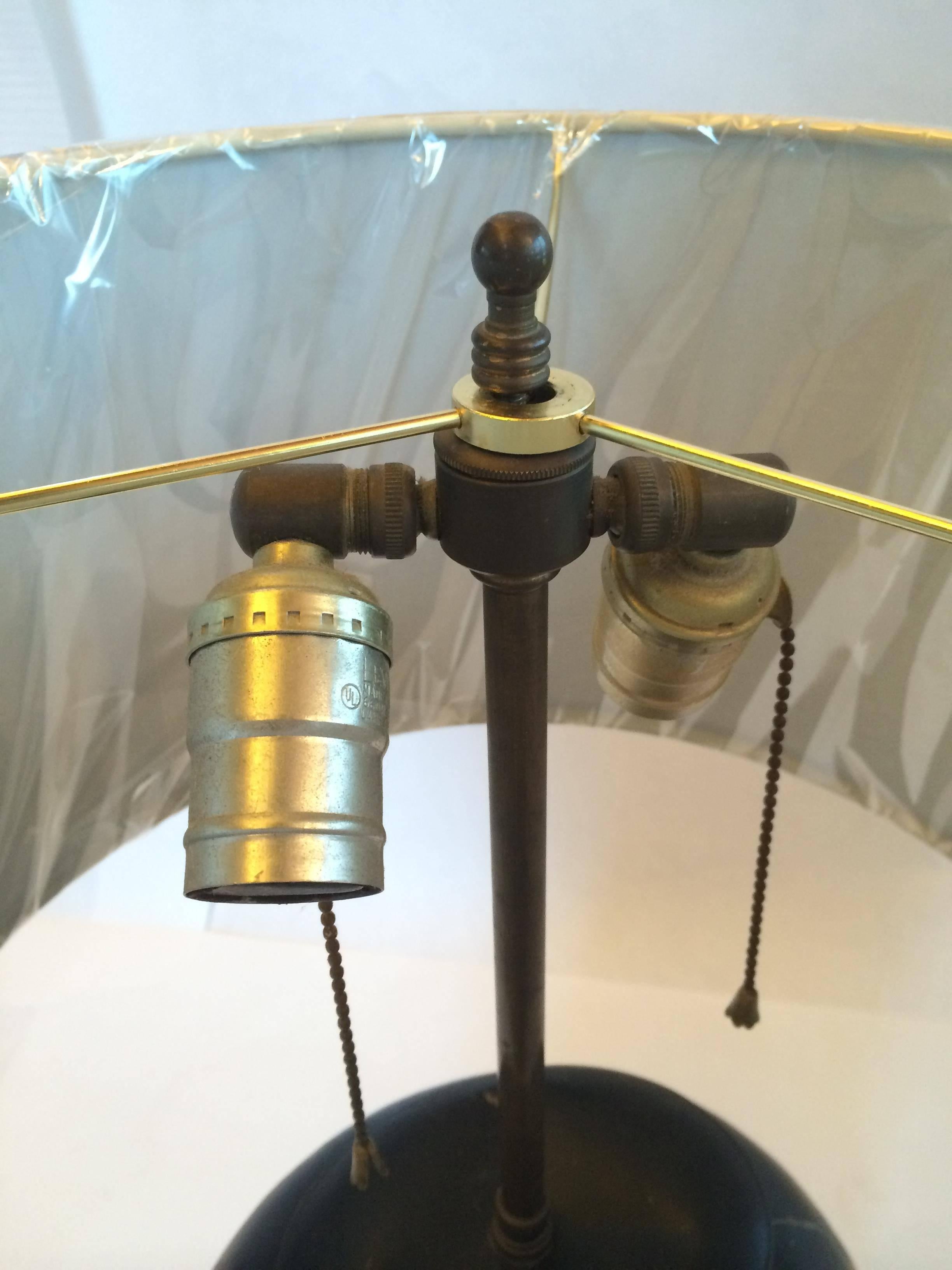Chinoiserie 19th Century English Tole Tea Canister Lamp