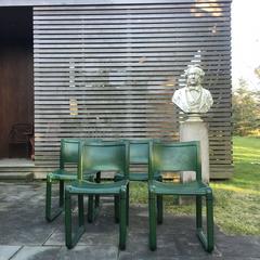 Satz von vier Matteo Grassi-Stühlen, Italien, 1970