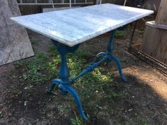 French Marble Top Bistro Table, circa 1910