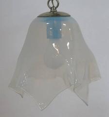 Opaline Glass Handkerchief Pendant Light