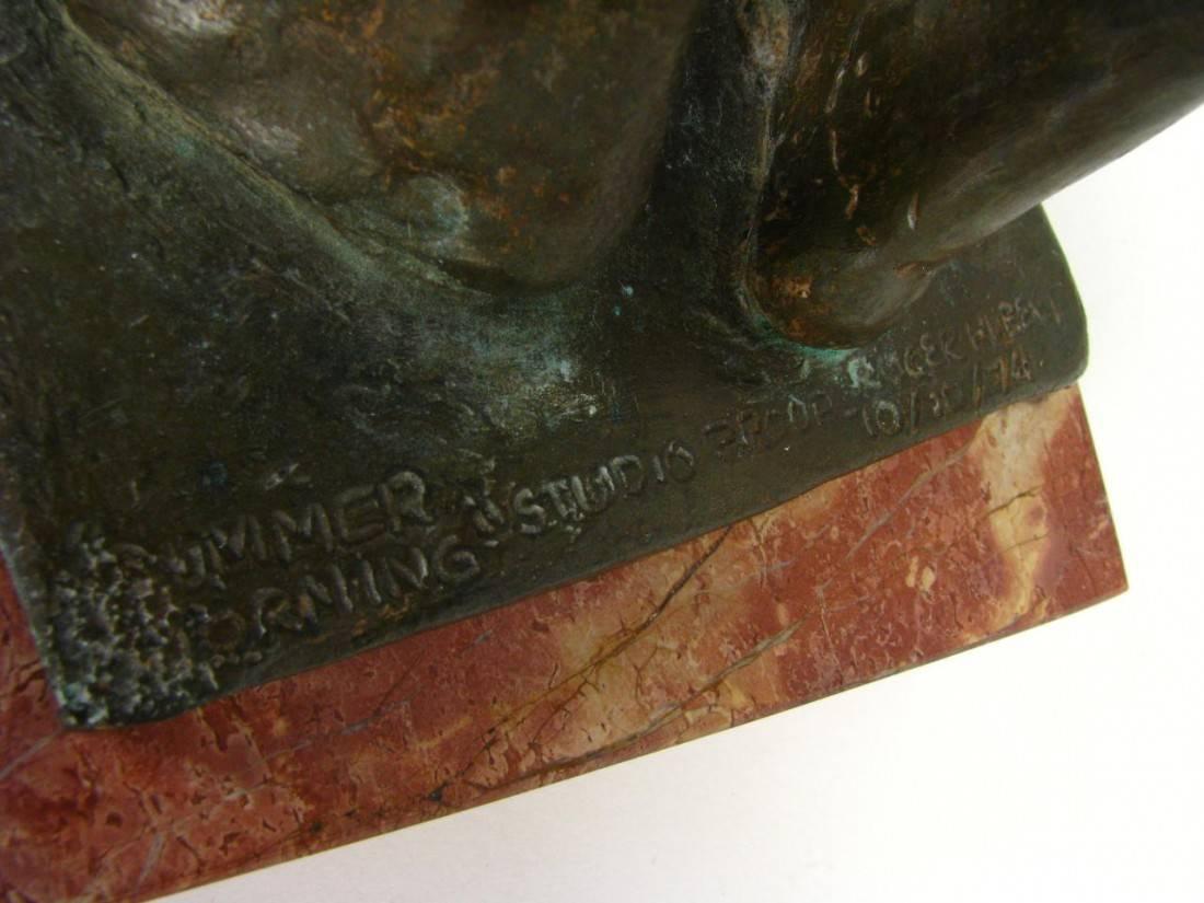 Roger Hubert, original bronze studio proof sculpture, titled 