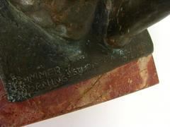 Sculpture en bronze Summer Morning de Roger Hubert, 1974