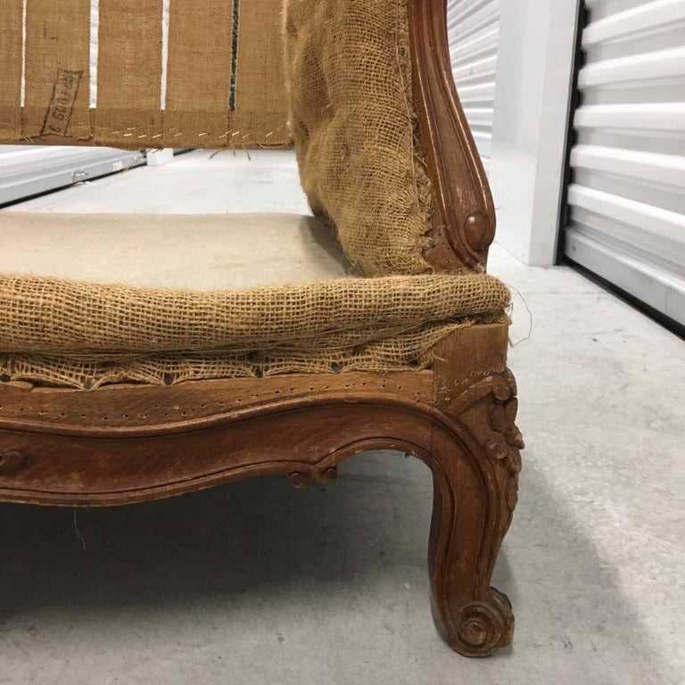 Pair of French Louis XV Style Bergeres For Sale at 1stDibs