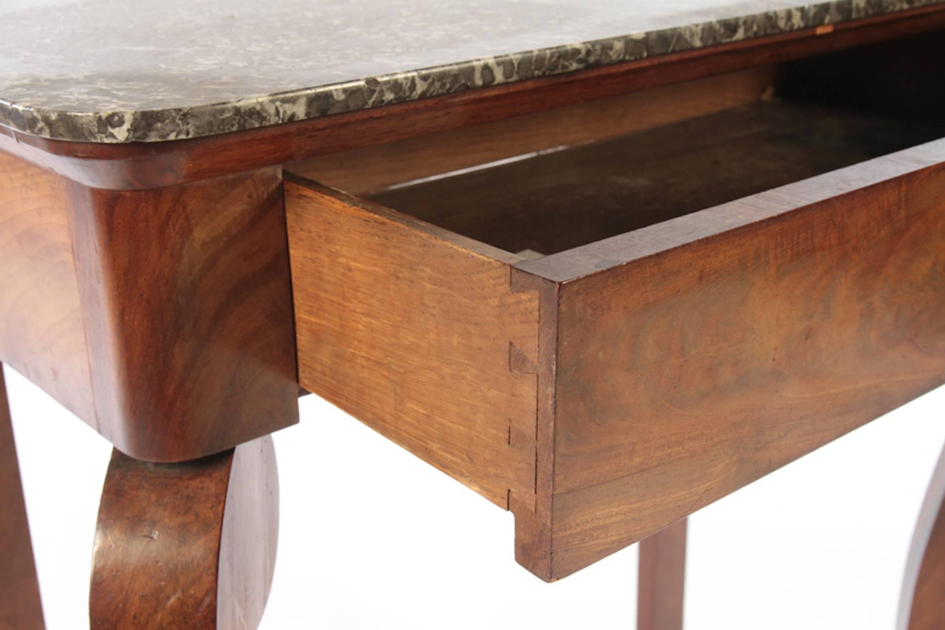 Mid-19th Century French Louis Philippe Console Table For Sale