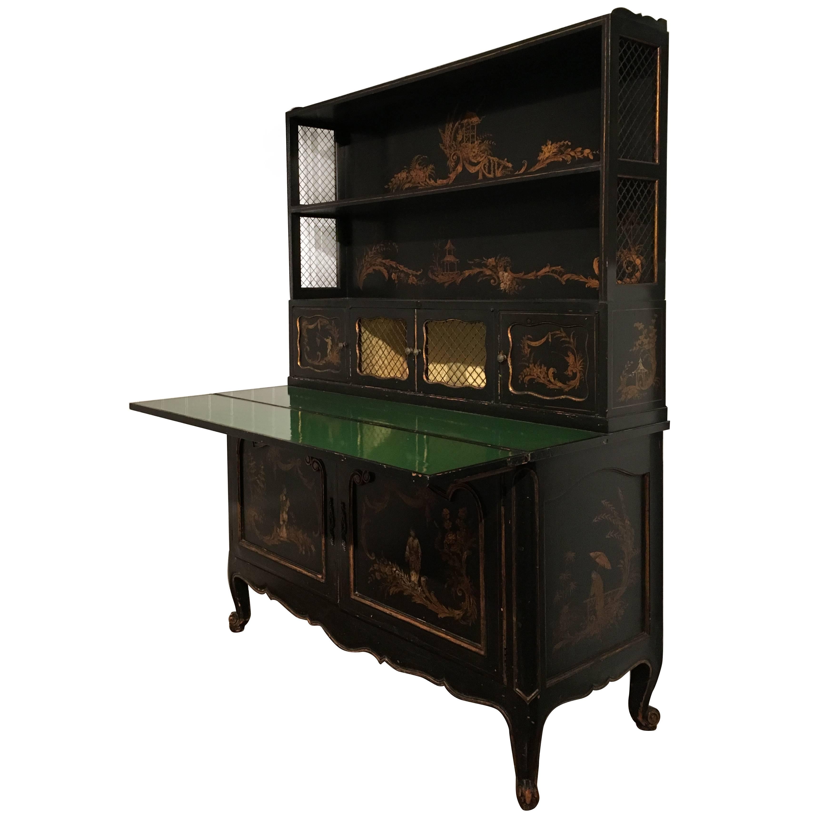 Mid-20th Century Regency Chinoiserie Secretary, 1940